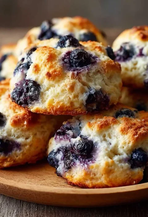 Cottage Cheese Blueberry Cloud Bread