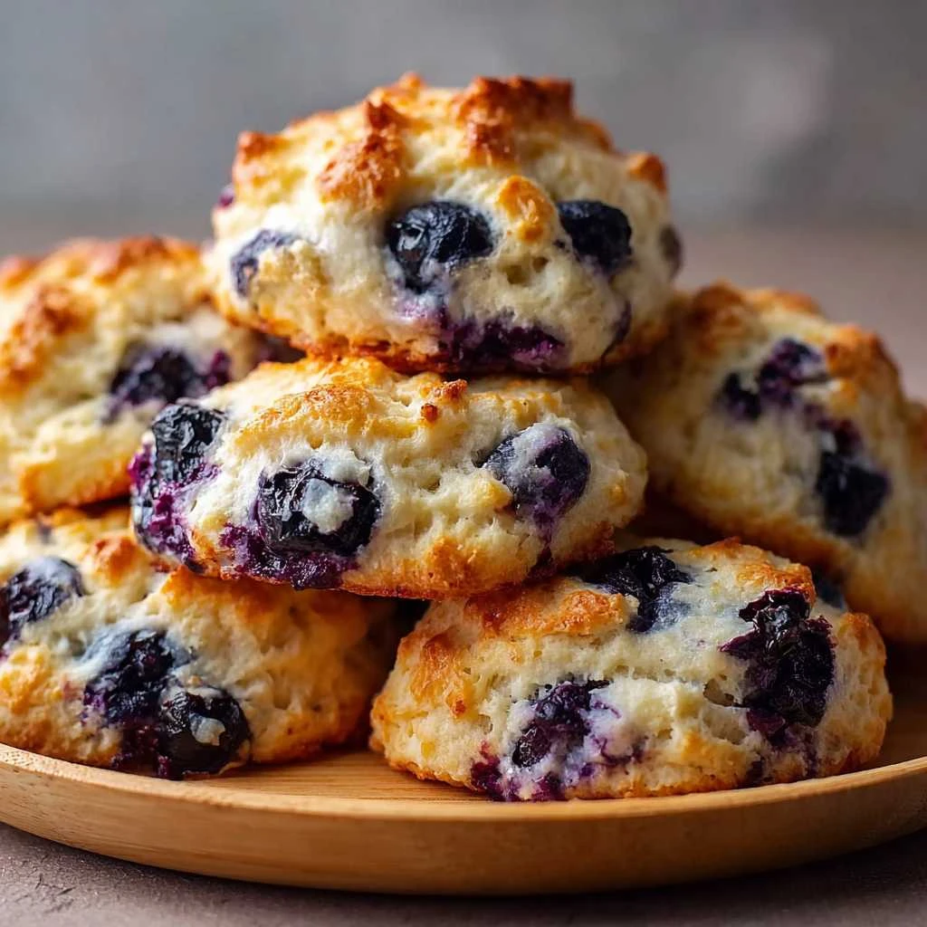 Cottage Cheese Blueberry Cloud Bread