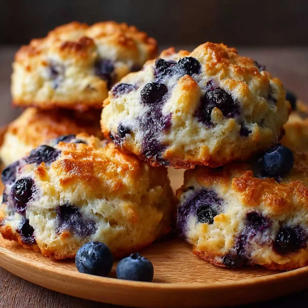 Cottage Cheese Blueberry Cloud Bread