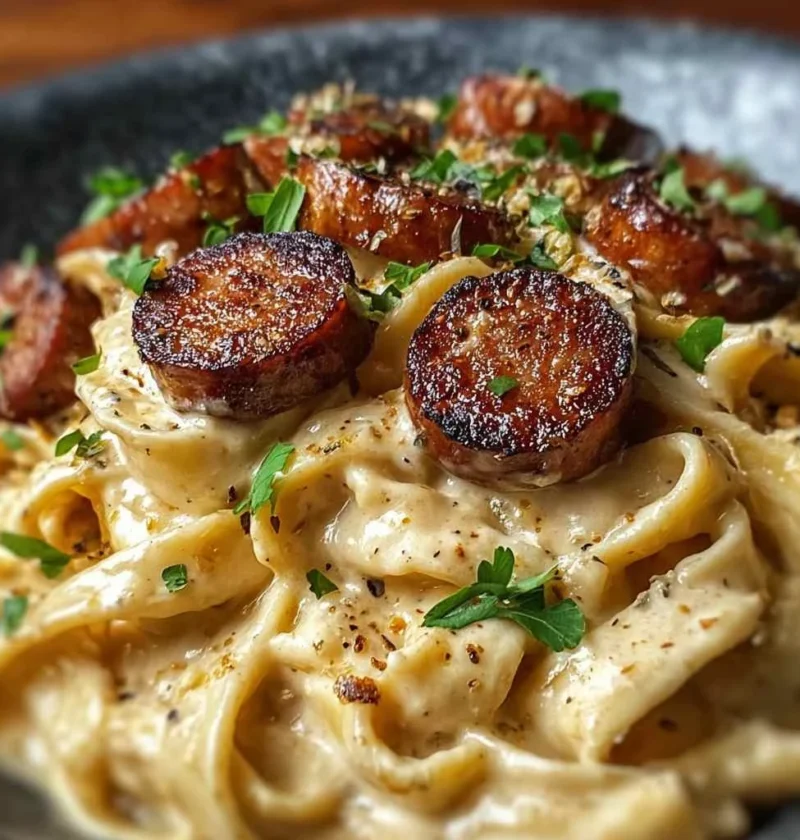 Creamy Cajun Alfredo Smoky Sausage Ultimate Comfort