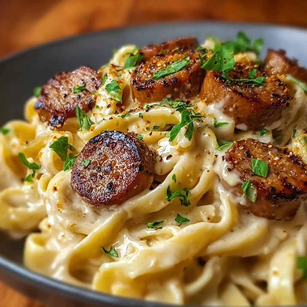 Creamy Cajun Alfredo Smoky Sausage Ultimate Comfort