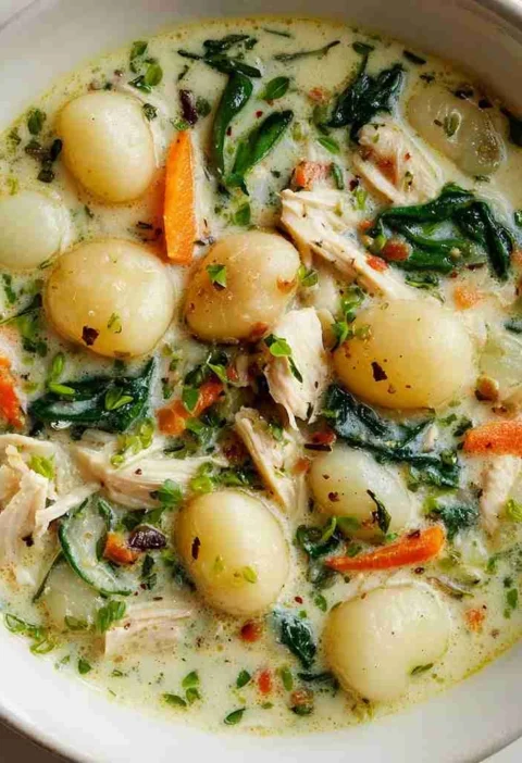 Creamy Chicken Gnocchi Soup