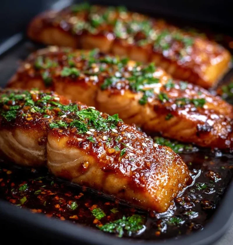 Crispy Honey Garlic Glazed Salmon Recipe That Pops
