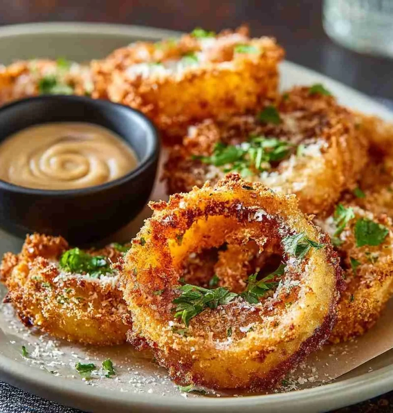 Crispy Parmesan Onion Ring Chips Youll Crave Forever