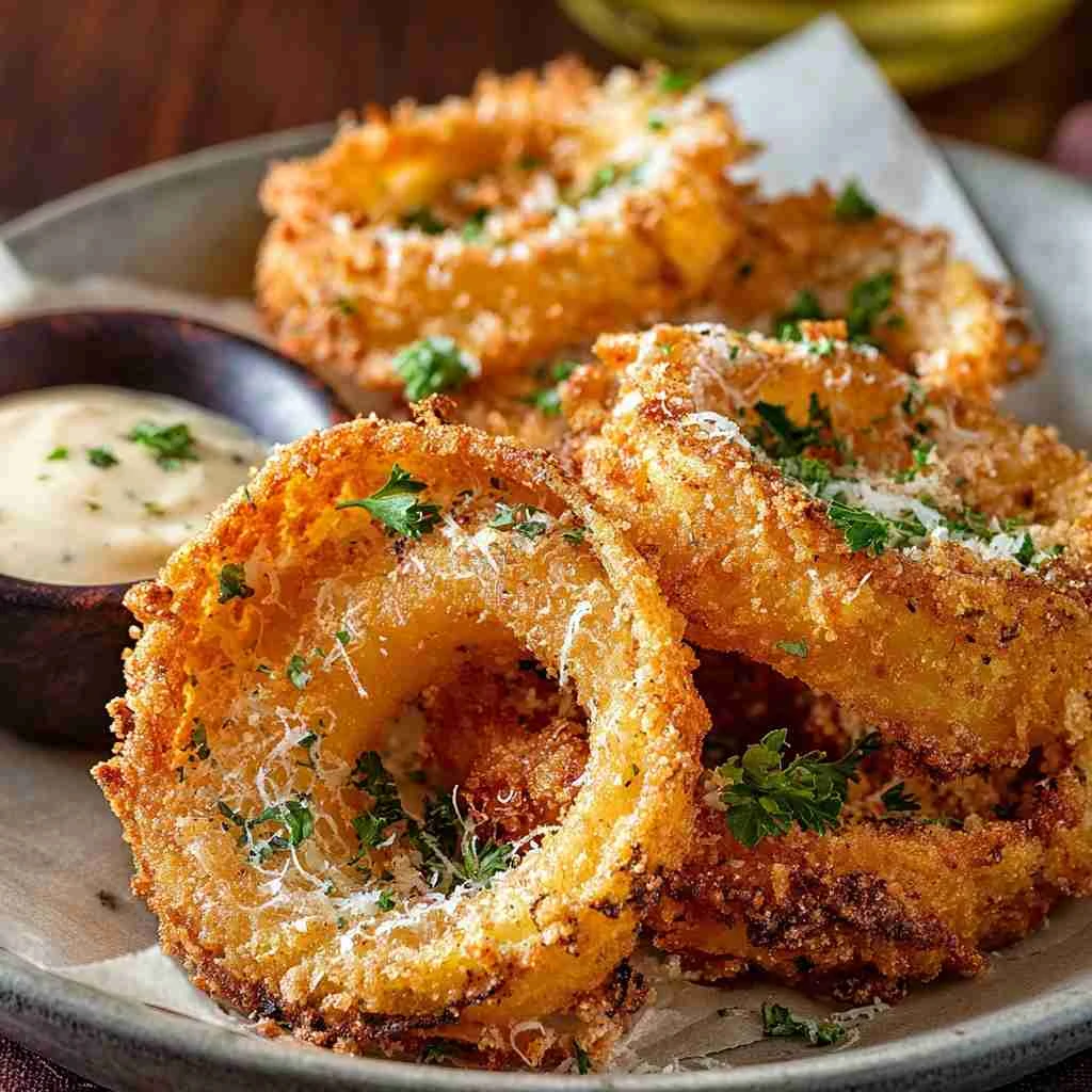 Crispy Parmesan Onion Ring Chips Youll Crave Forever