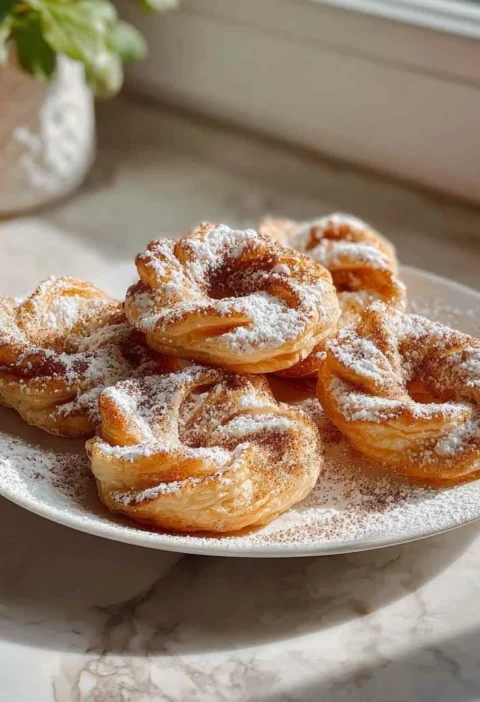 Crispy Puff Pastry Apple Rings Recipe Delicious