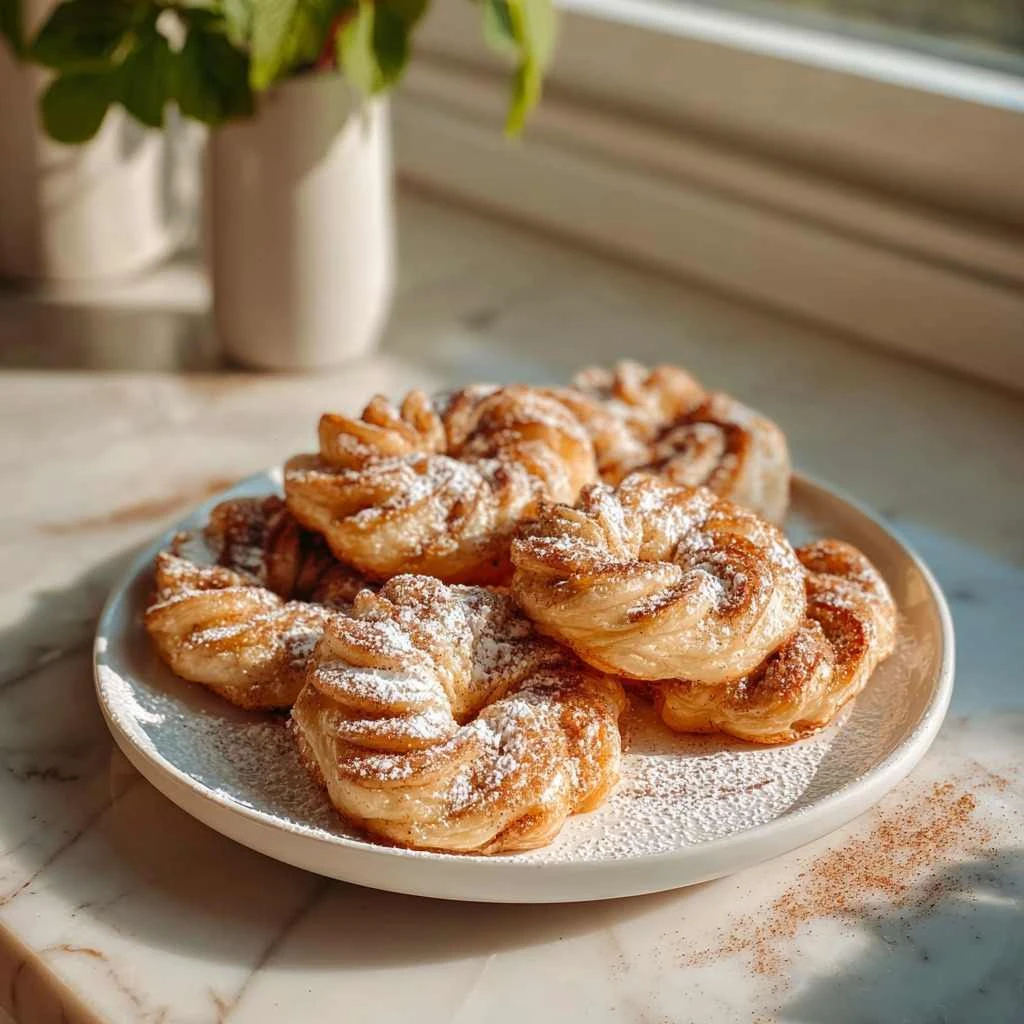 Crispy Puff Pastry Apple Rings Recipe Delicious