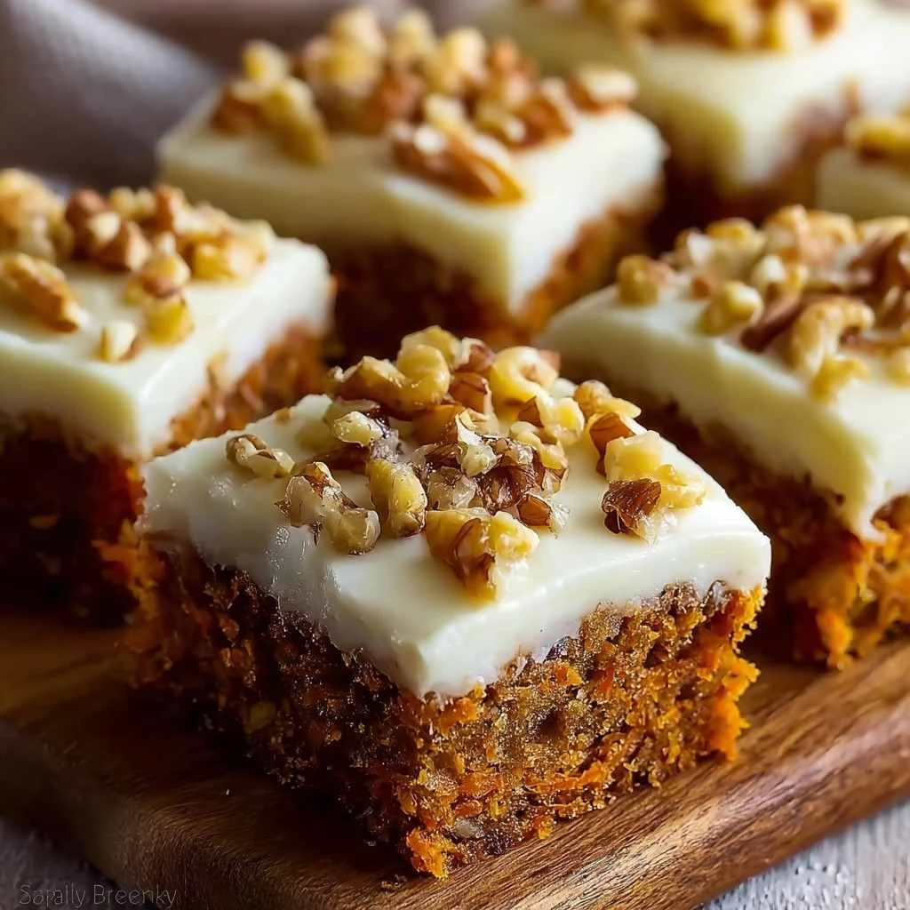 Decadent Carrot Cake Bars with Cream Cheese Frosting