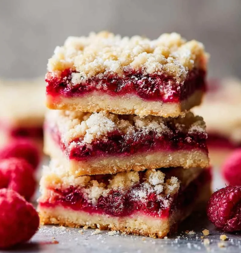 Delicious Fiveingredient Raspberry Shortbread Bars Recipe