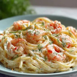 Delicious Spaghetti with Shrimp in Creamy Cheese Sauce Recipe