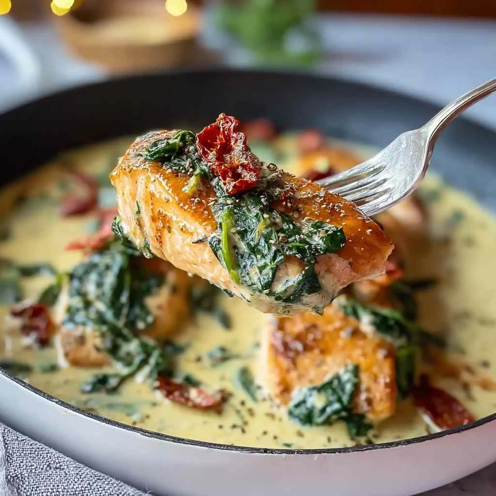 Creamy Tuscan Salmon Coconut Milk