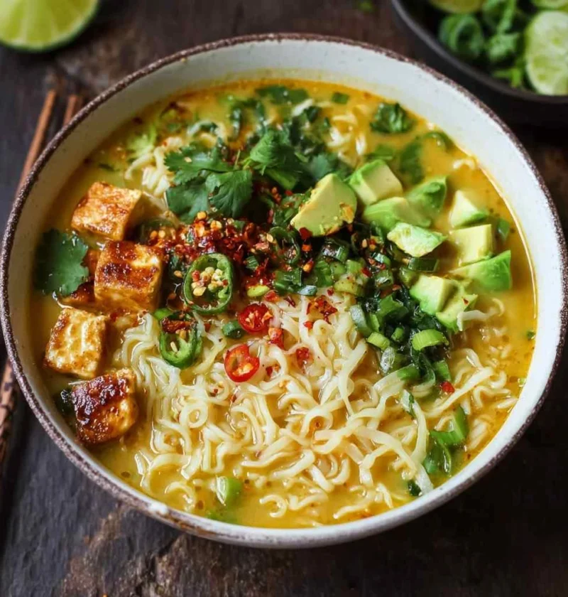 Golden Coconut Noodle Soup Flavorpacked Vegan Delight