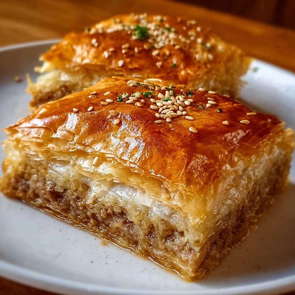 Greek Phyllo Meat Pie