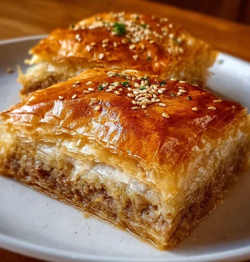 Greek Phyllo Meat Pie