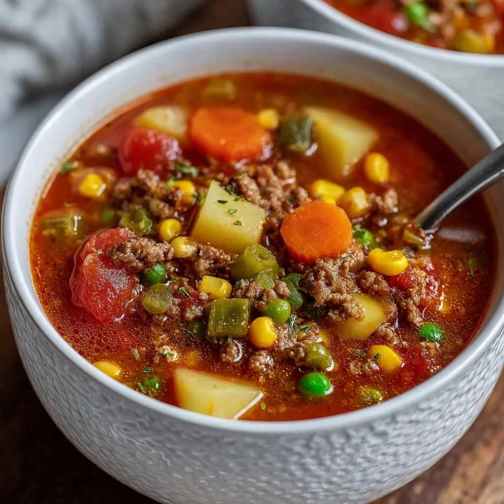 Hamburger Soup Recipe Cozy Take Classic Dinner