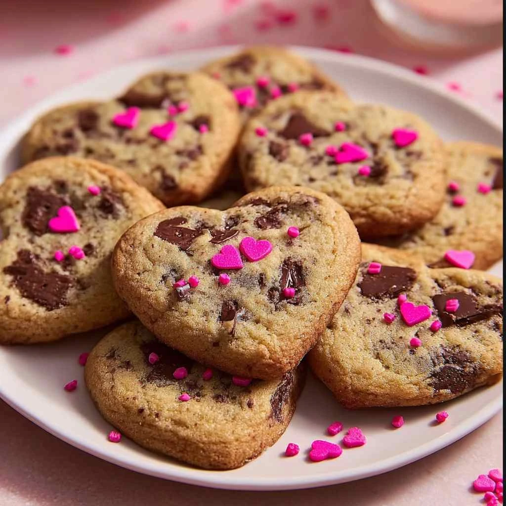 Heart Shaped Chocolate Chip Cookies for Valentine’s Day: A Cozy Bake