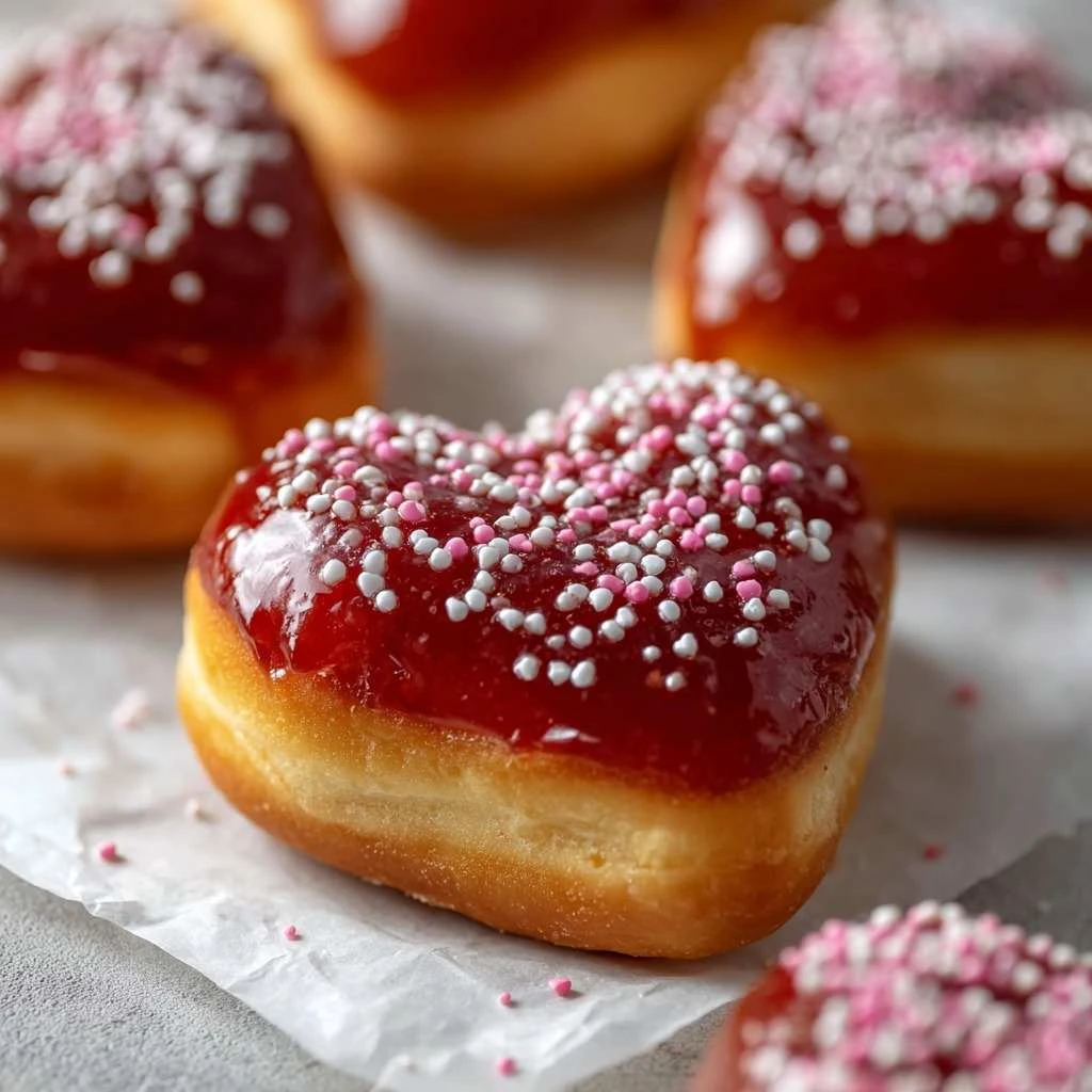 Heart Shaped Doughnuts Valentines Day Cozy Homemade Guide