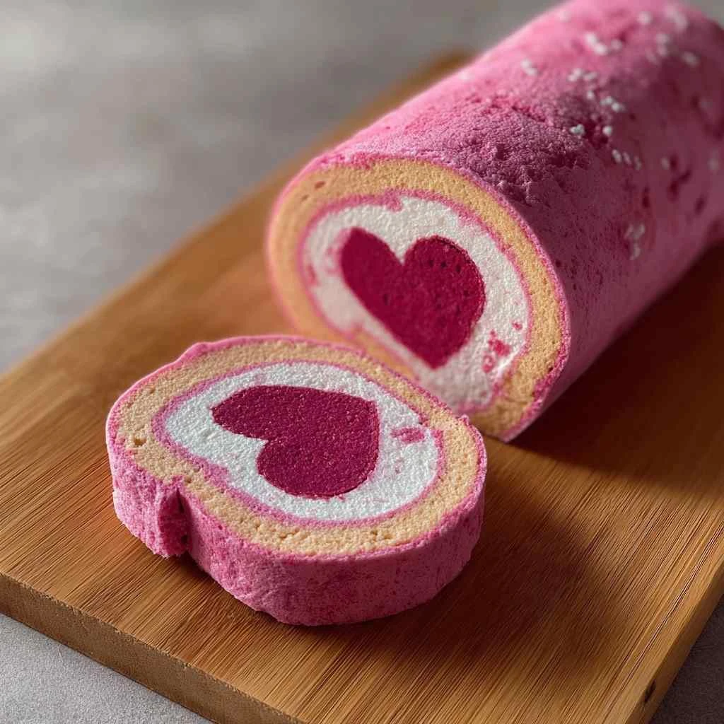 Heartshaped Swiss Roll Valentines Day Real Recipe