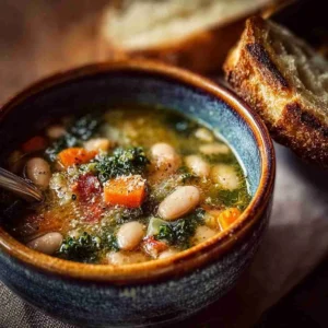 Hearty Tuscan White Bean Soup