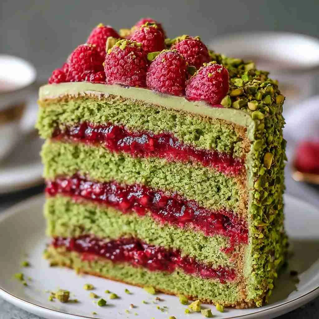 Heavenly Keto Pistachio Raspberry Cake Recipe Revealed!CakeHeavenly Keto Pistachio Raspberry Cake Recipe Revealed!