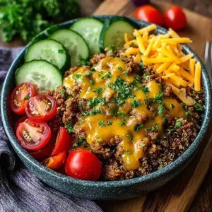 High-Protein Cheeseburger Bowls