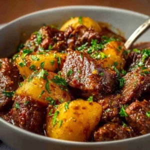 High Protein Slow Cooker Garlic Butter Beef Bites
