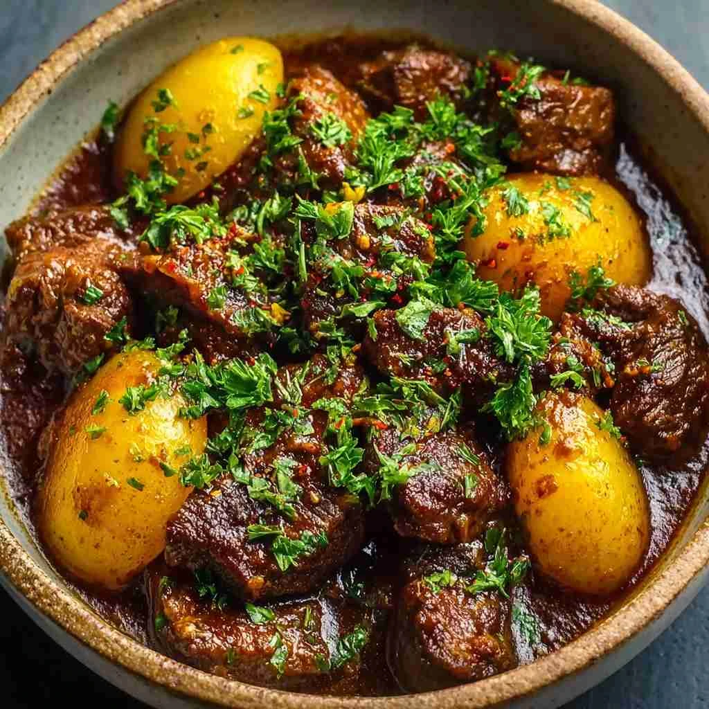 High Protein Slow Cooker Garlic Butter Beef Bites