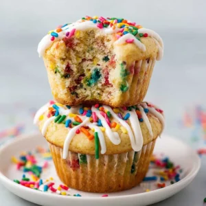 Homemade Funfetti Muffins Recipe With Sprinkles