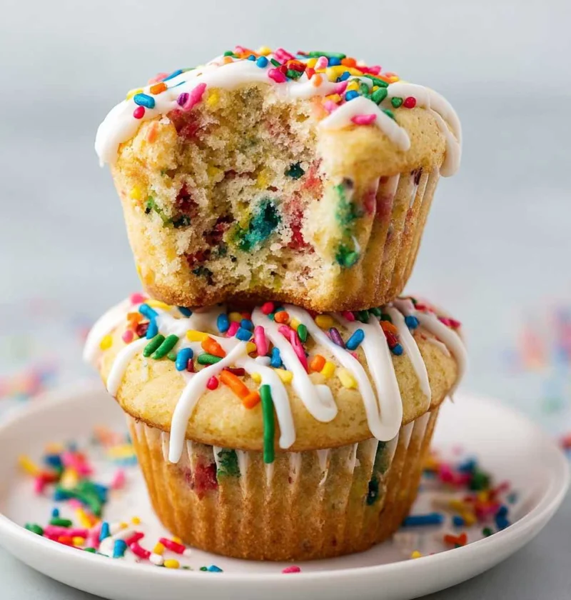 Homemade Funfetti Muffins Recipe Sprinkles