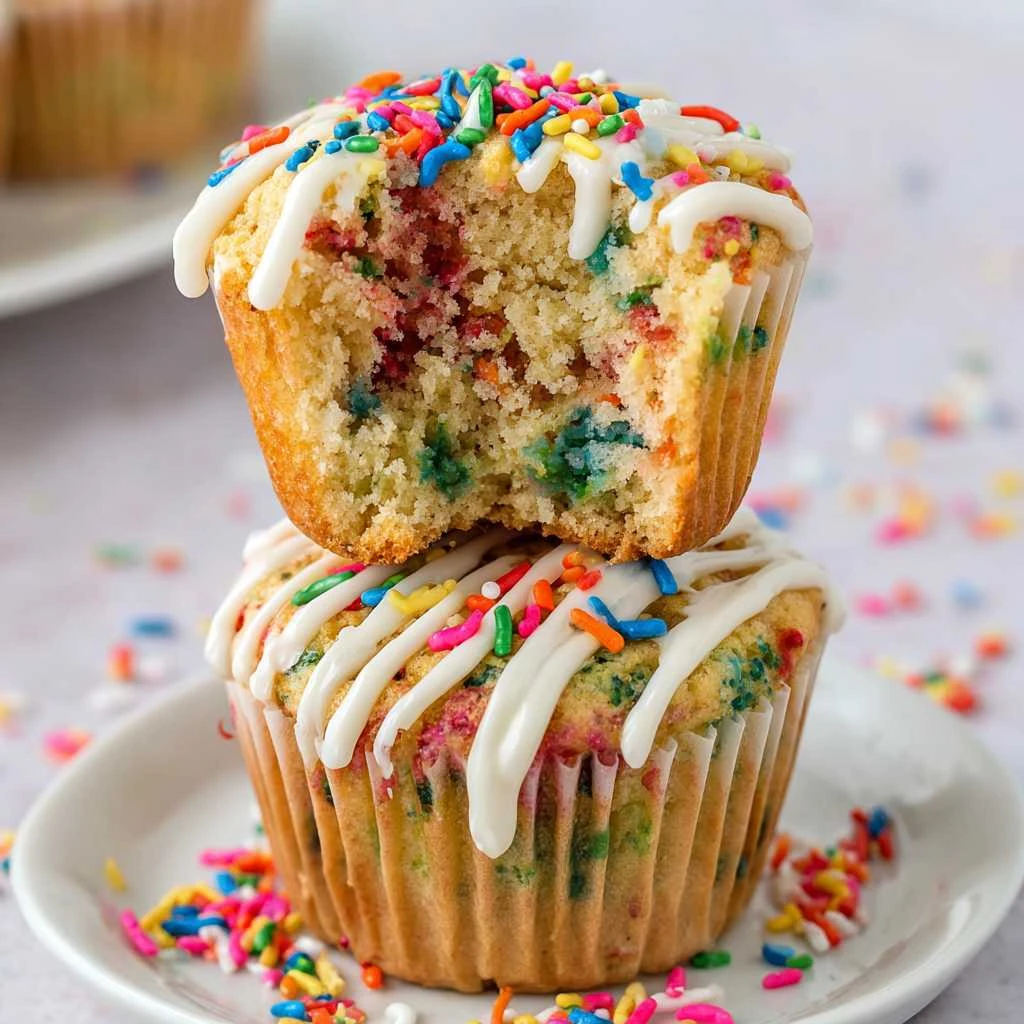 Homemade Funfetti Muffins Recipe Sprinkles