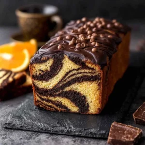 Indulge with Vegan Chocolate Orange Marble Loaf Delight