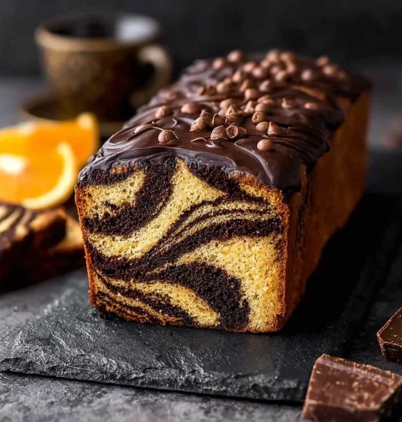 Indulge Vegan Chocolate Orange Marble Loaf Delight
