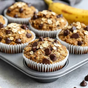 Irresistible Oatmeal Banana Chocolate Chip Muffins Recipe