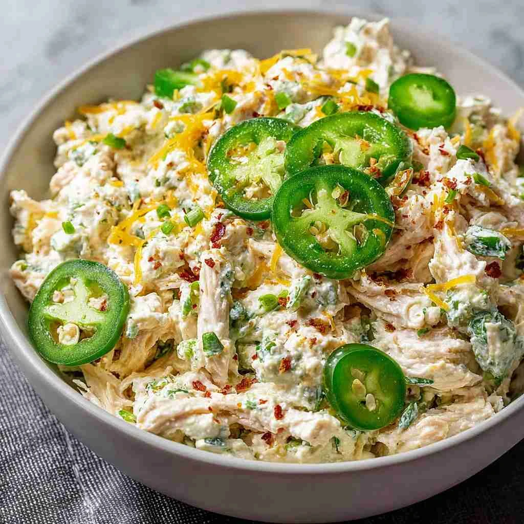Jalapeno Popper Keto Chicken Salad Recipe