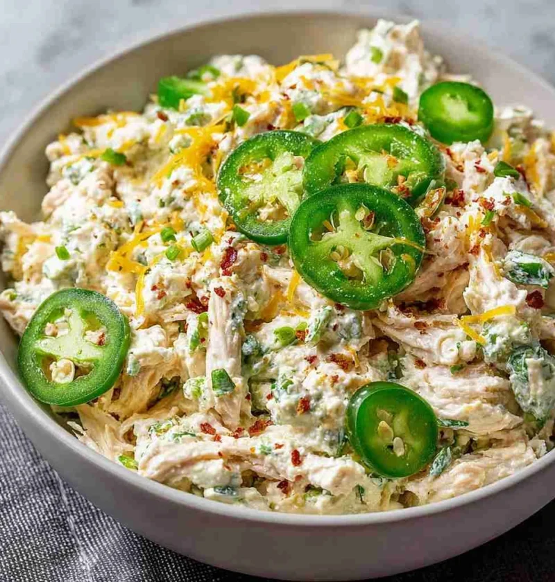 Jalapeno Popper Keto Chicken Salad Recipe