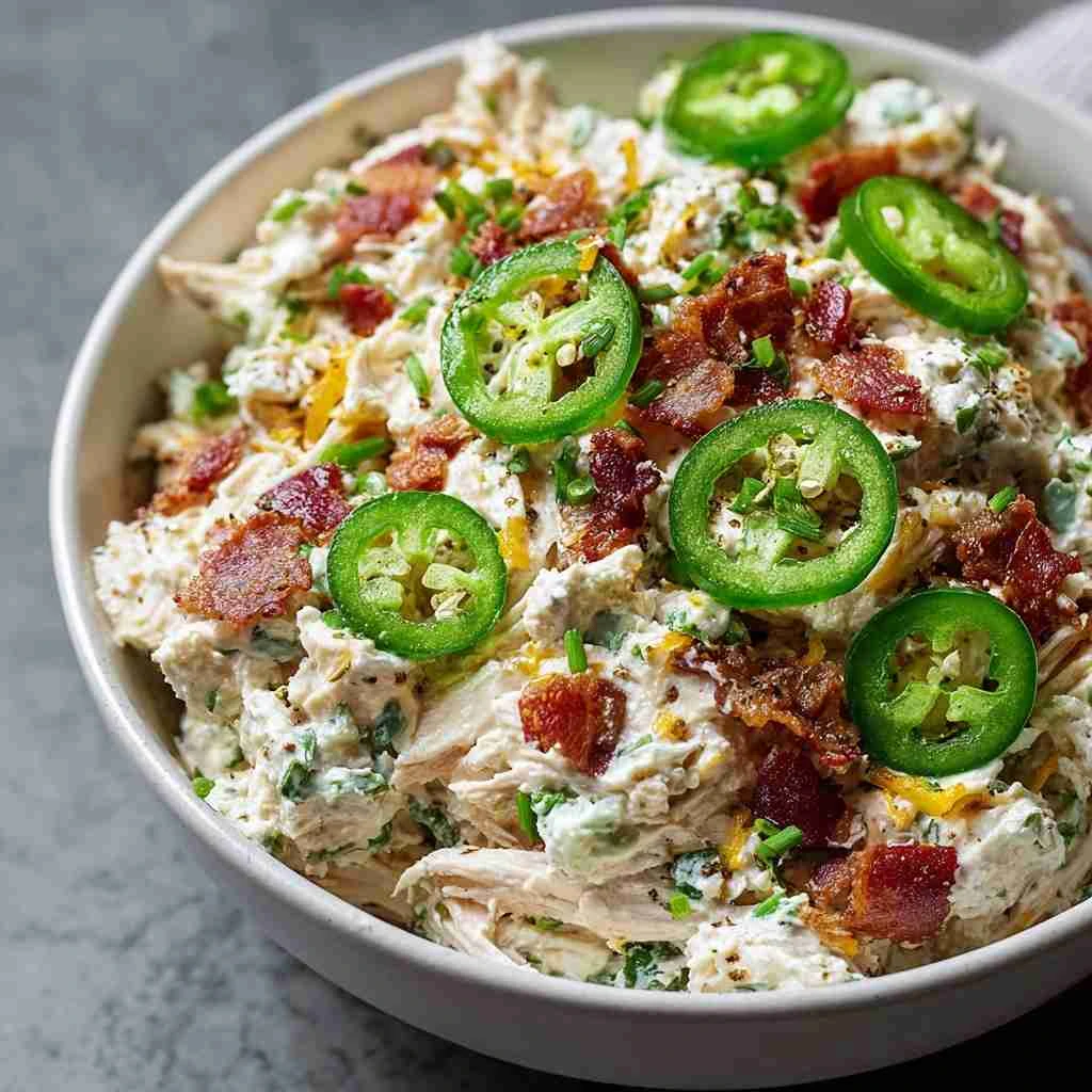 Jalapeno Popper Keto Chicken Salad Recipe