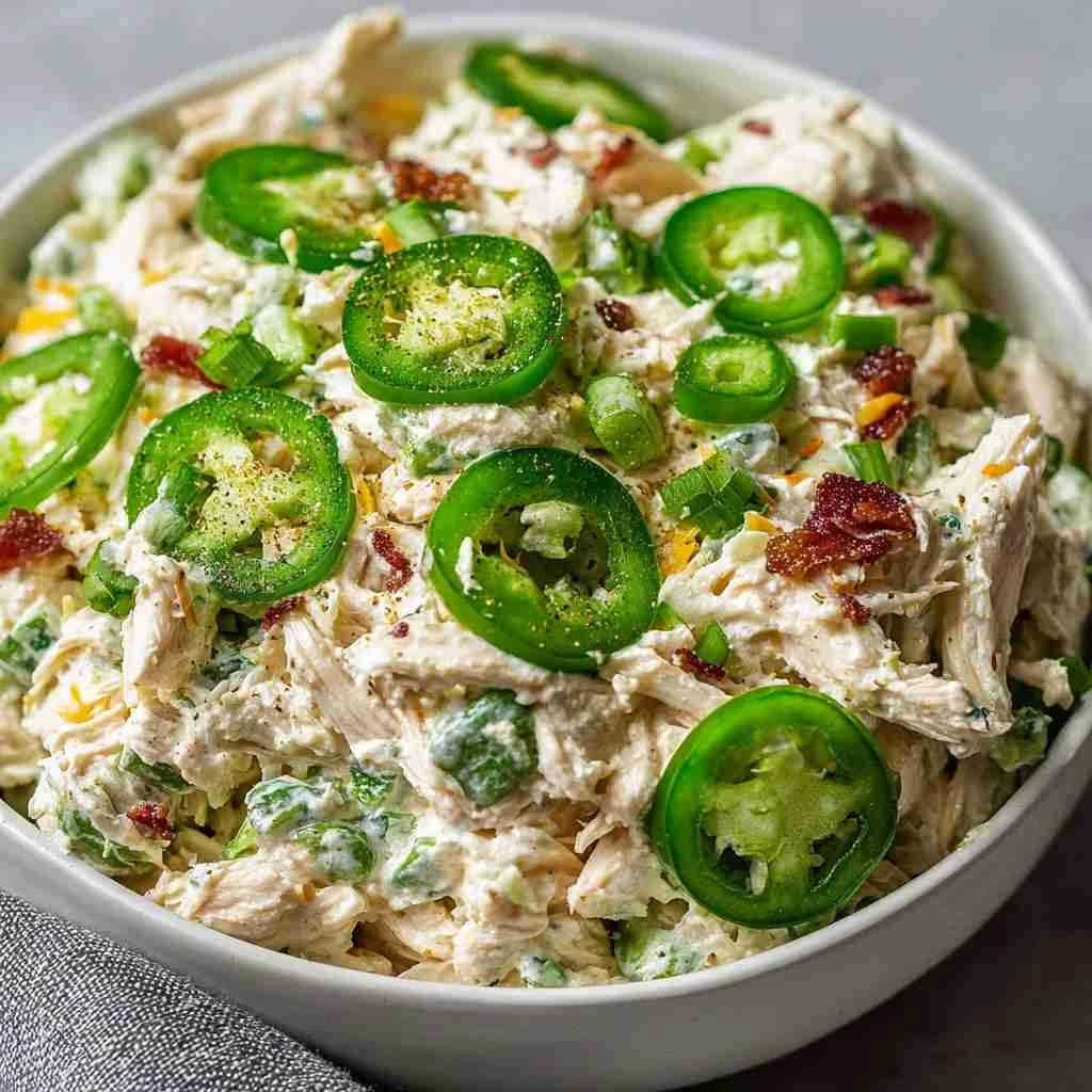 Jalapeno Popper Keto Chicken Salad Recipe