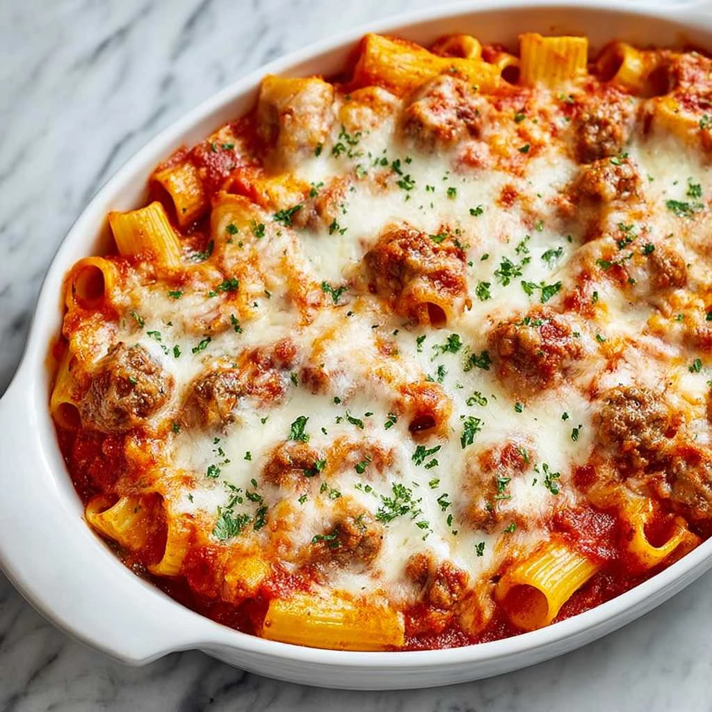 Meatball Pasta Bake Recipe