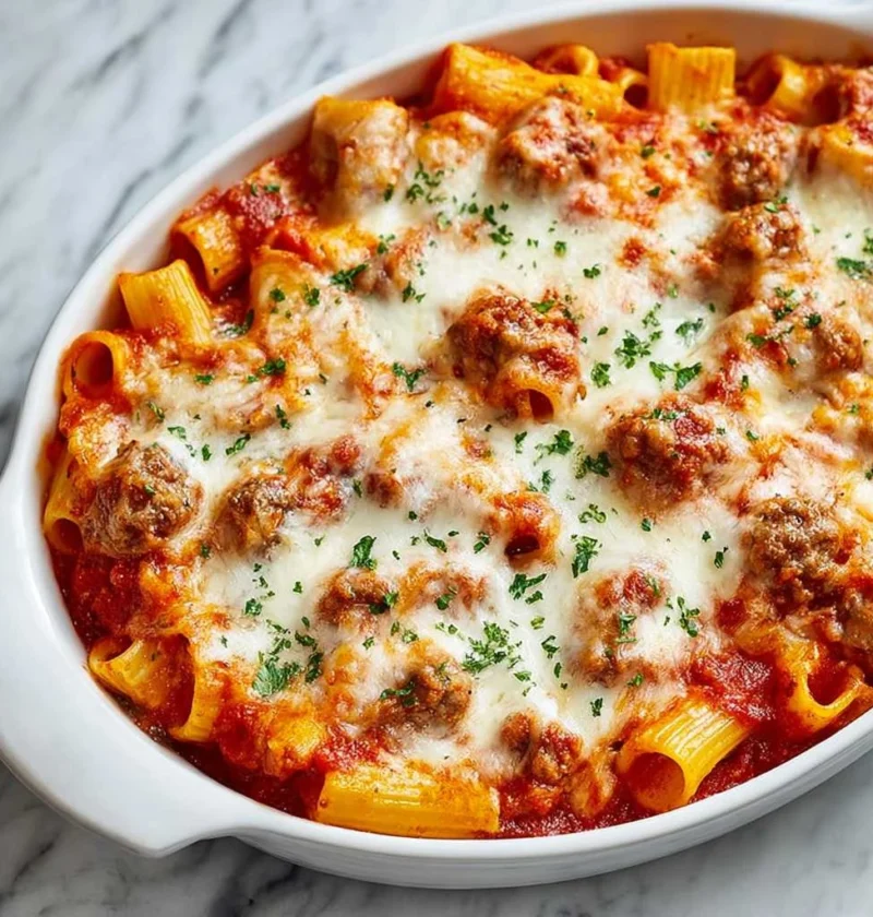 Meatball Pasta Bake Recipe