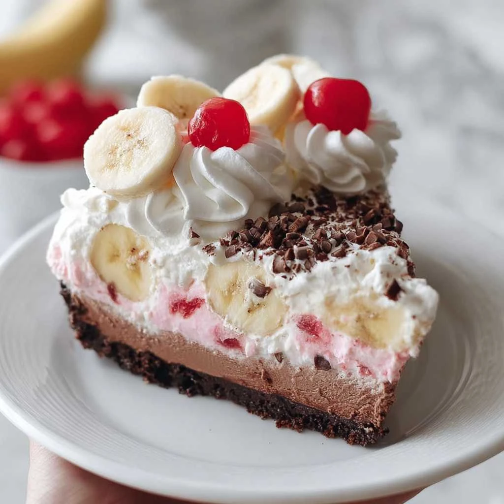 No-Bake Banana Split Cheesecake Recipe