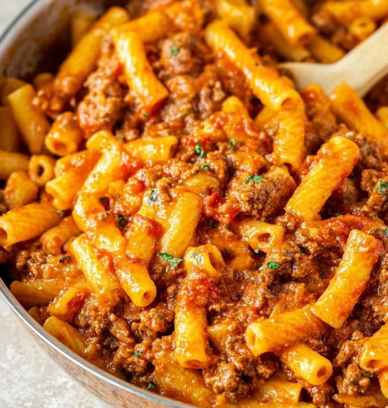 One Pan Homemade Beefaroni Recipe Ground Beef