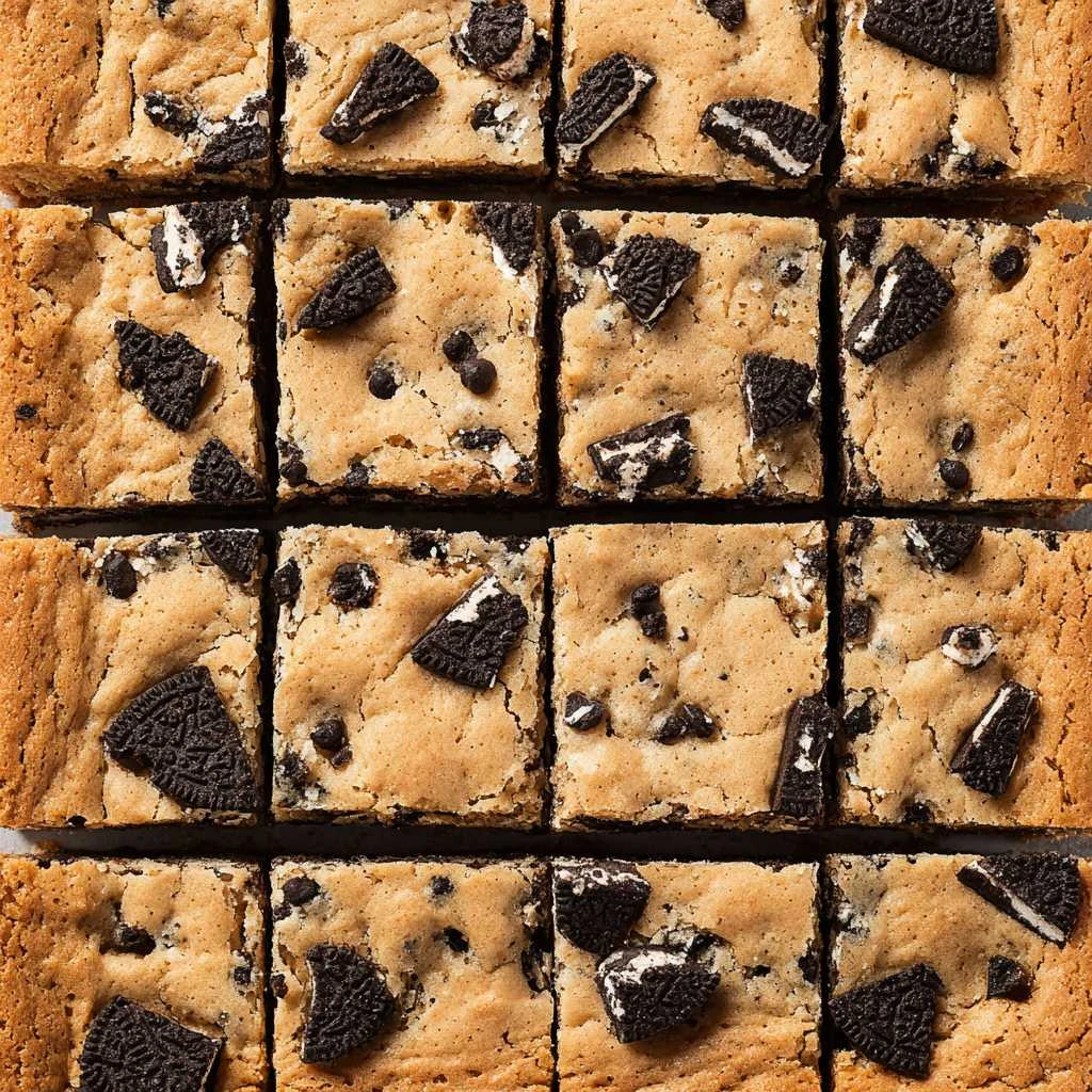 Oreo Cookies n’ Cream Blondie Bars