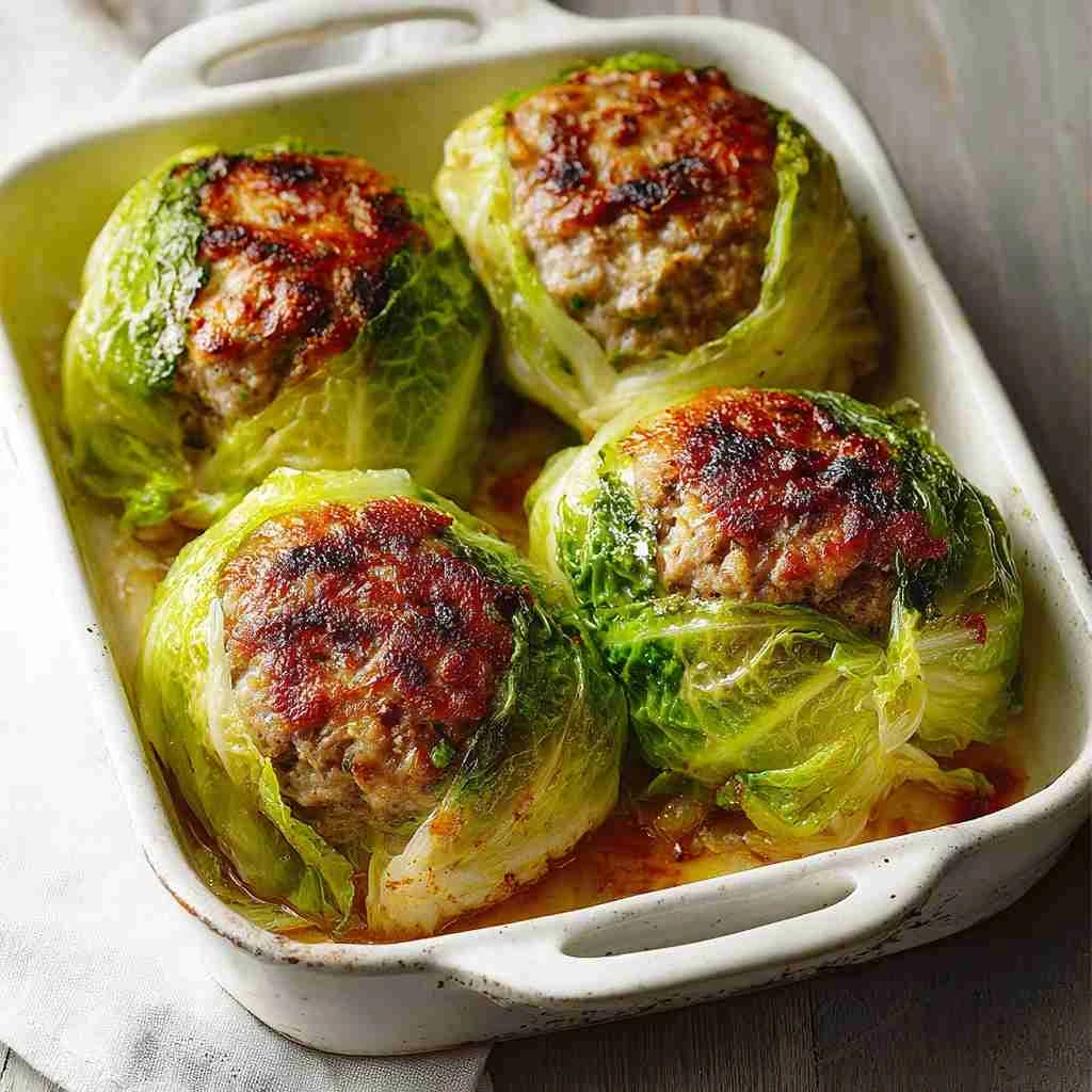 Oven-Baked Cabbage Burgers Recipe