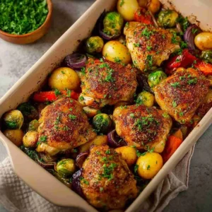 Paprika Chicken Thigh Tray Bake