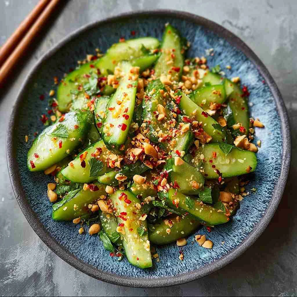 Peanut Chili Oil Cucumber Salad Flavorful Refresh