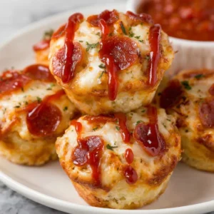 Pepperoni Pizza Muffins (Easy To Make With Bisquick)
