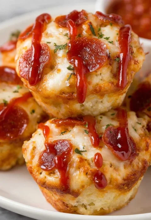 Pepperoni Pizza Muffins Make Bisquick