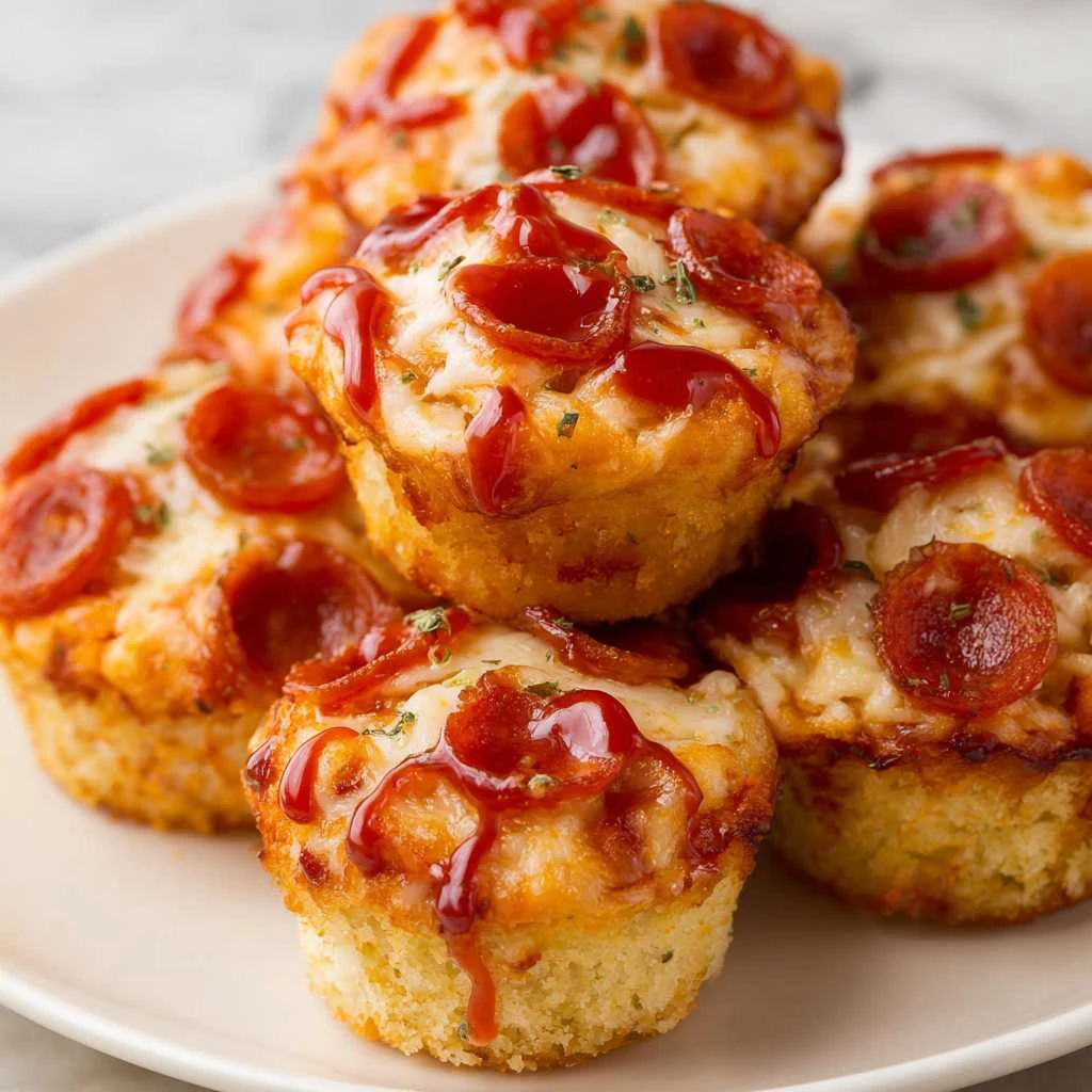 Pepperoni Pizza Muffins Make Bisquick