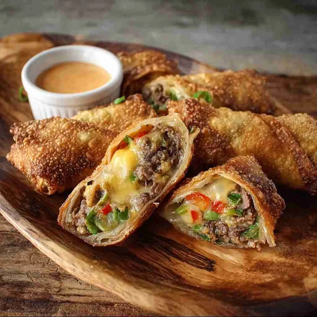 Philly Cheesesteak Egg Rolls