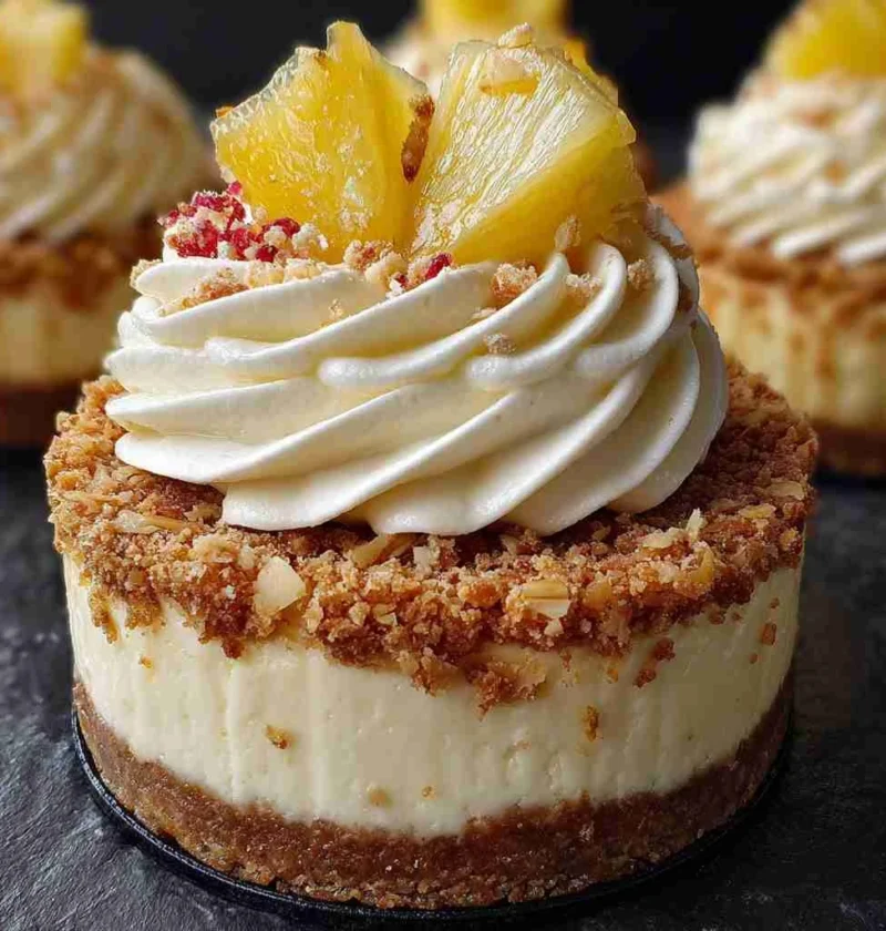 Pineapple Heaven Cheesecake Creamy Tropical Dessert Recipe